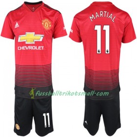 Fußballtrikots Manchester United Anthony Martial 11 Kinder 2018-2019 Kurzarm Heimtrikotsatz kaufen